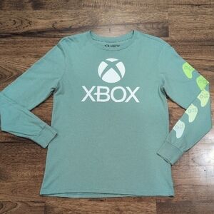 Boys Xbox light green long sleeve shirt size XL(14/16)